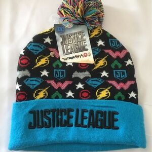 Justice League Beanie With Pom Pom Multicolor